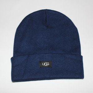 UGG NAVY LOGO KNIT BEANIE OS